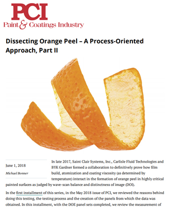 Dissecting Orange Peel